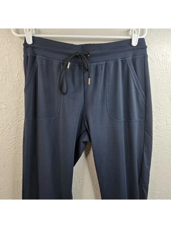 Zyia Active Peak Jogger Pants Small Blue Athletic Workout Pull On Zipper Ankle - Picture 4 of 9